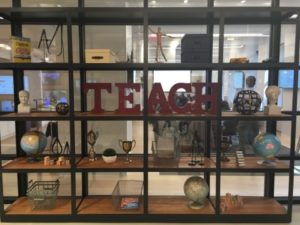 TEACH sculpture from TFA NYC office