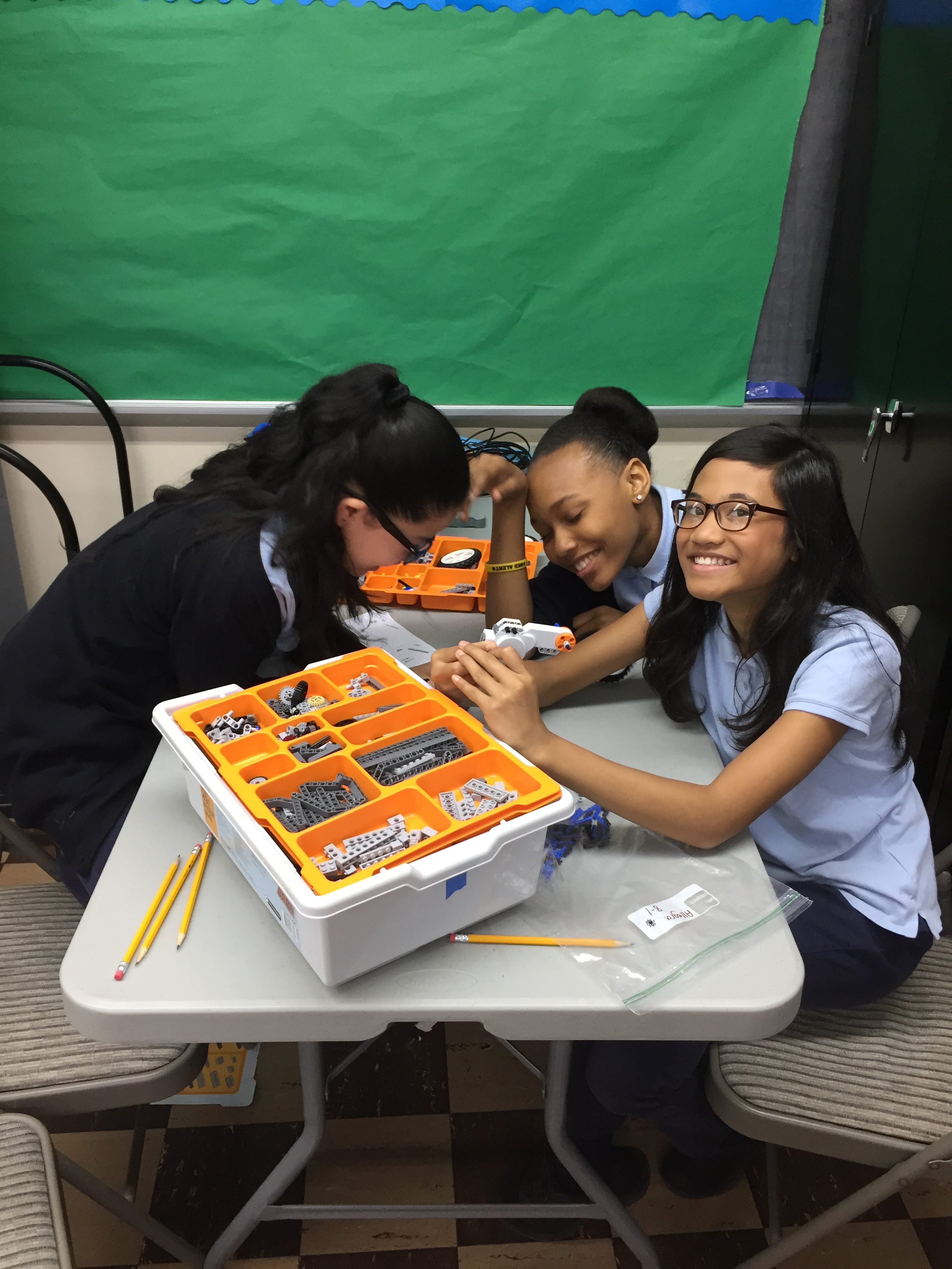 Students at VOICE prepare to build their robots